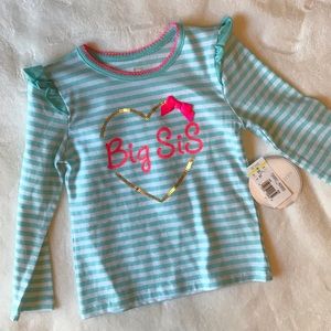 NWT Koala Kids Big Sis Shirt